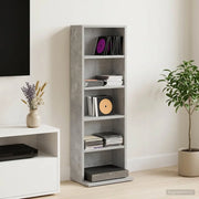 Mobile per CD Grigio Cemento 33 x 23,5 x 97,5 cm 8012696