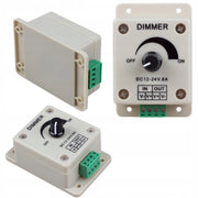 Dimmer Manuale LED 12V 8A 96W – Controllo Precisione Luminosità | Compatibile con Strisce LED 12V/24V