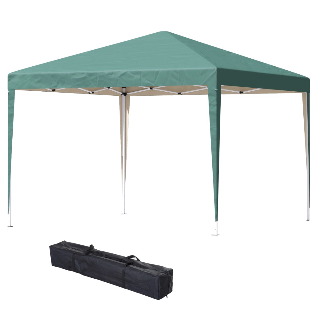 Tenda da Giardino 3x3 m Pieghevole ¨C zephmum ¨C Verde Impermeabile Anti-UV