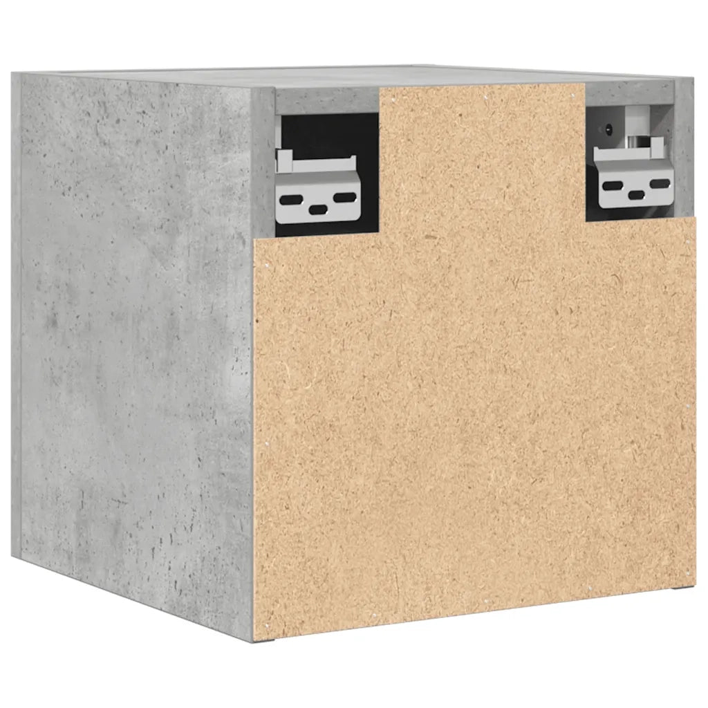 Armadietti a Parete per TV 4 pz Grigio Cemento 30,5x30x30 cm cod mxl 59624