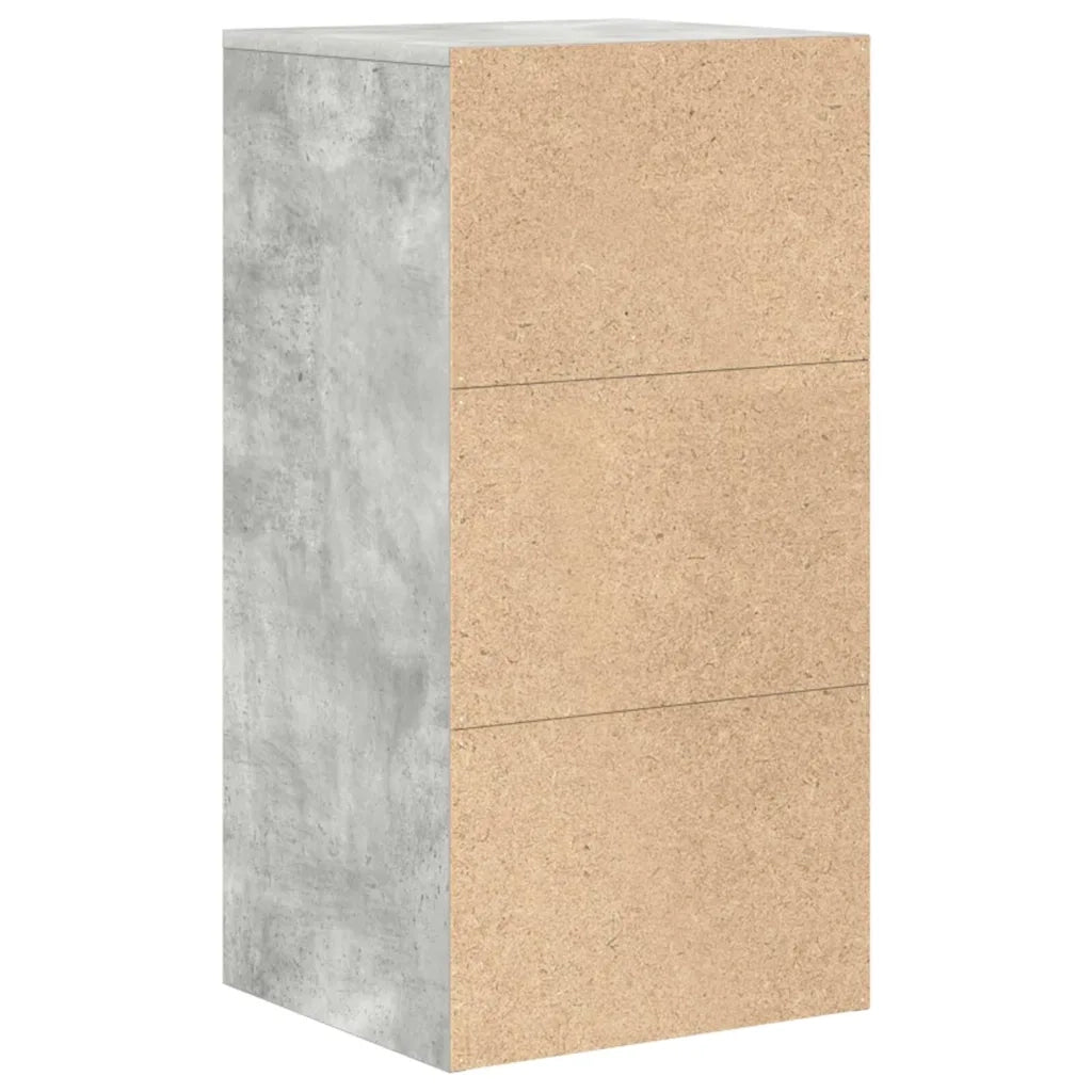 Credenza | Madia | Buffet da pranzo | Armadio da pranzo con cassetto Grigio cemento 38 x 34 x 75 cm