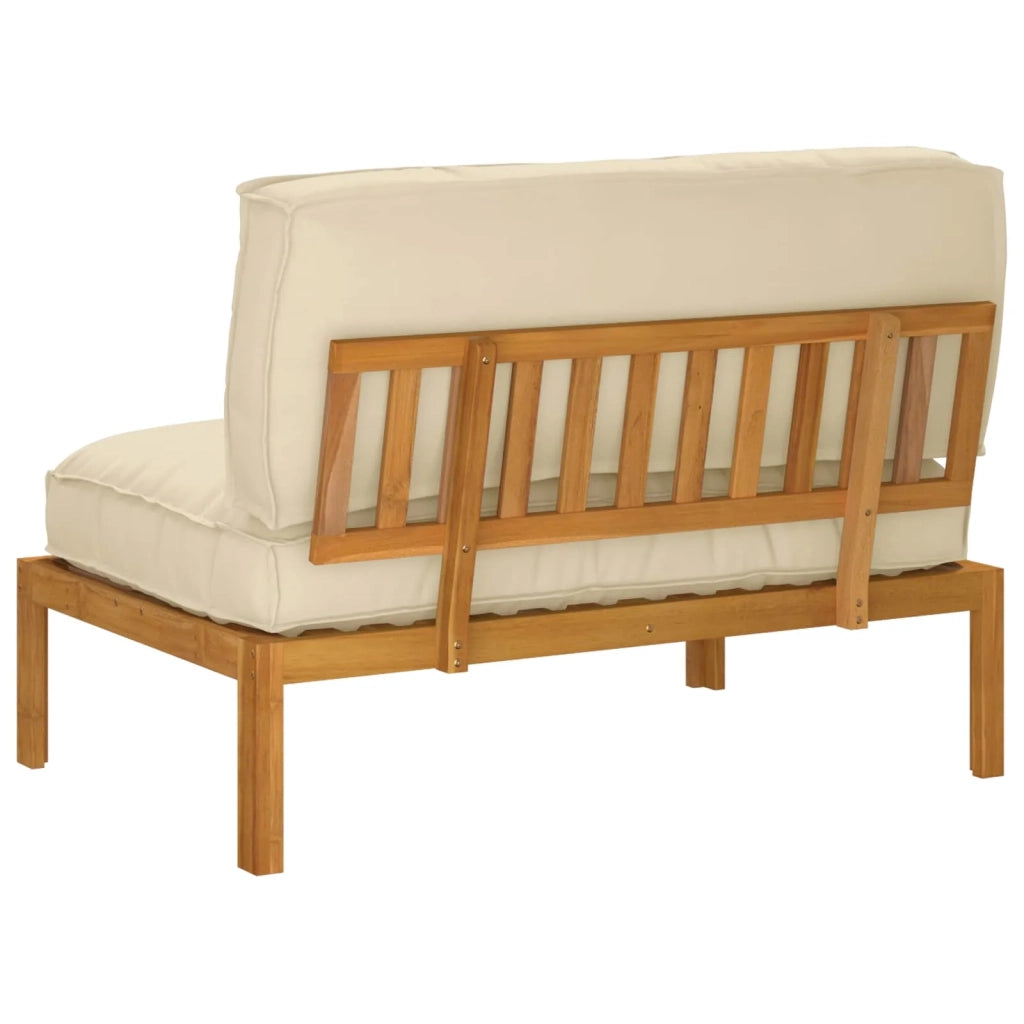 Set di divani Beige 120 x 92 x 69 cm Legno di Acacia Massello 3418199