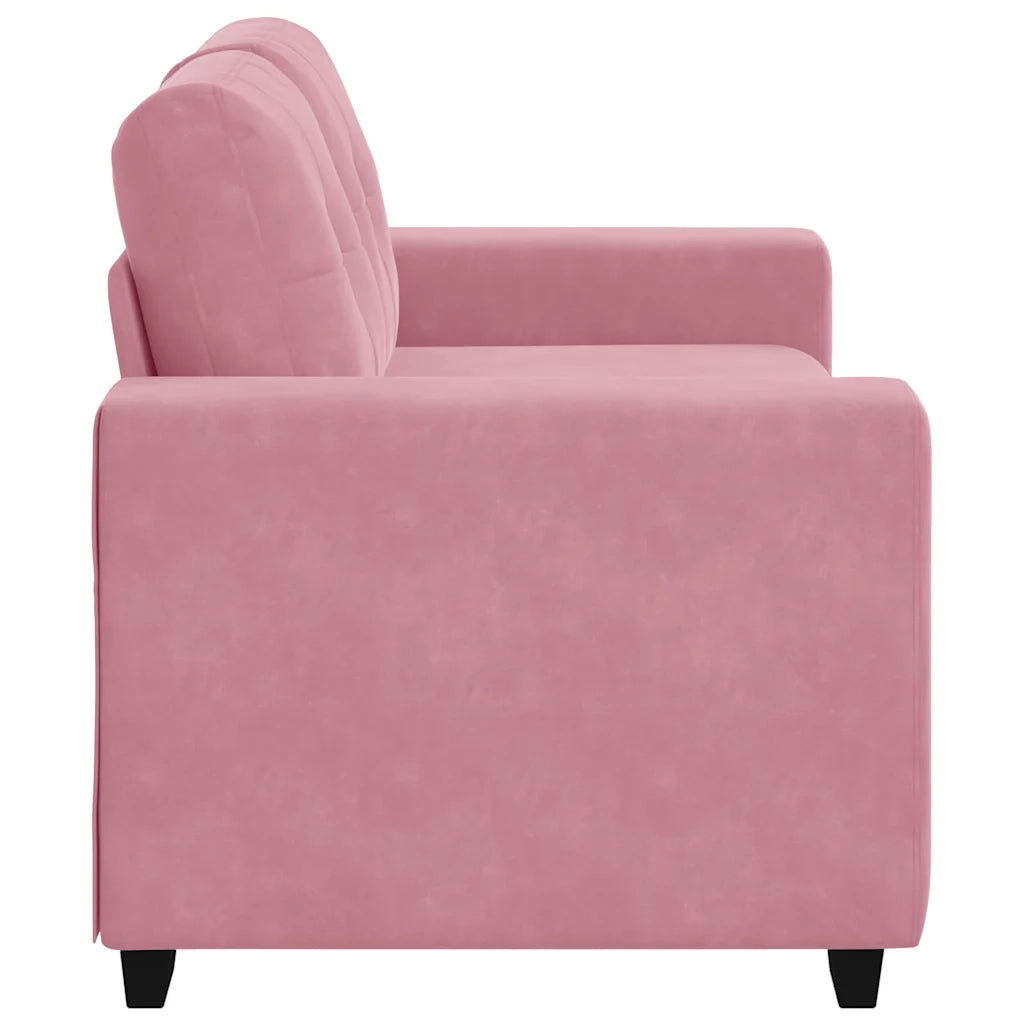 vidaXL Divano Divanetto Rosa 120 cm in Velluto