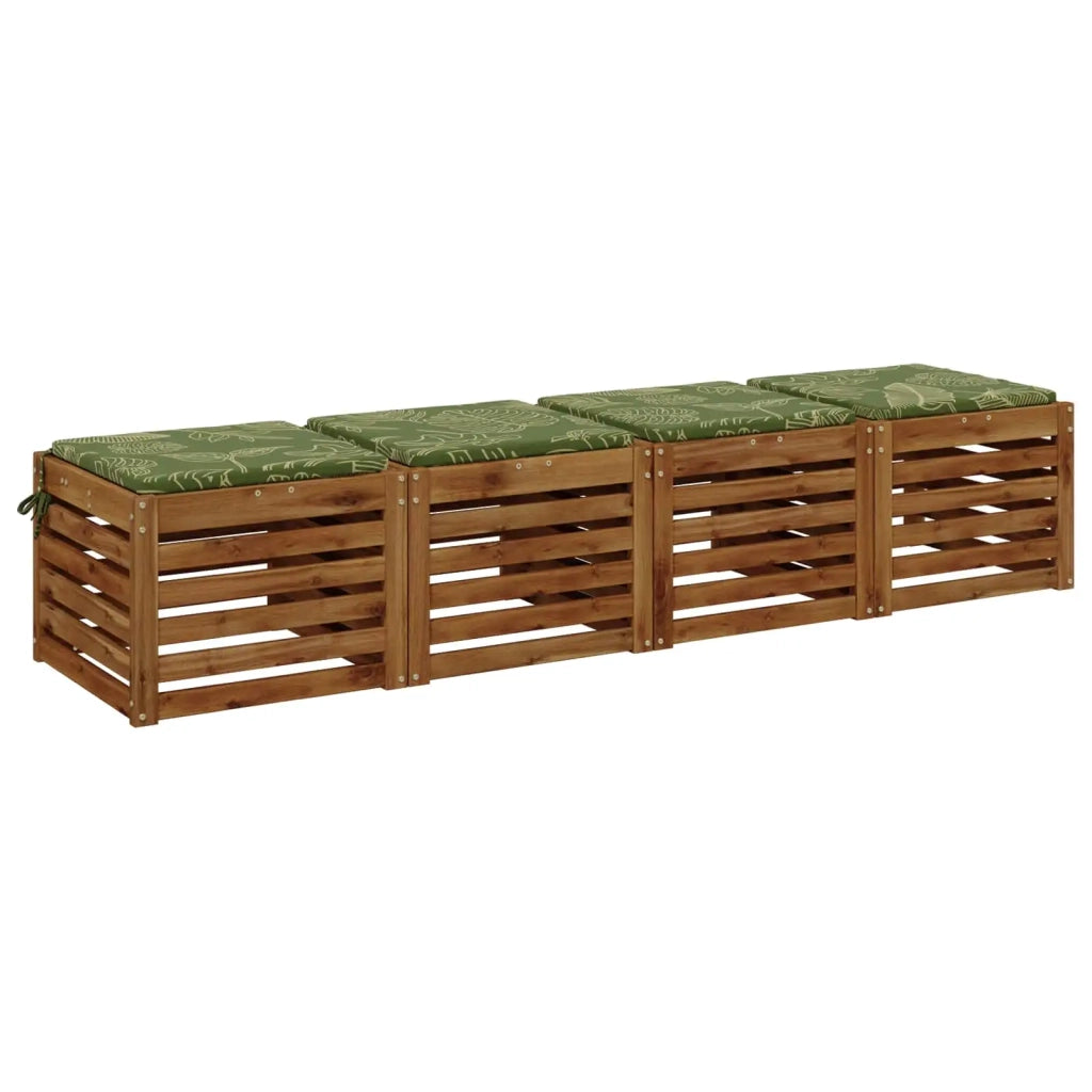 Cuscini per Sedia in 4 Pezzi SOEST 4 pz 100% Poliestere 944520