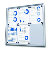 Bacheca Magnetica per INTERNI chiusura a chiave - 12 x A4