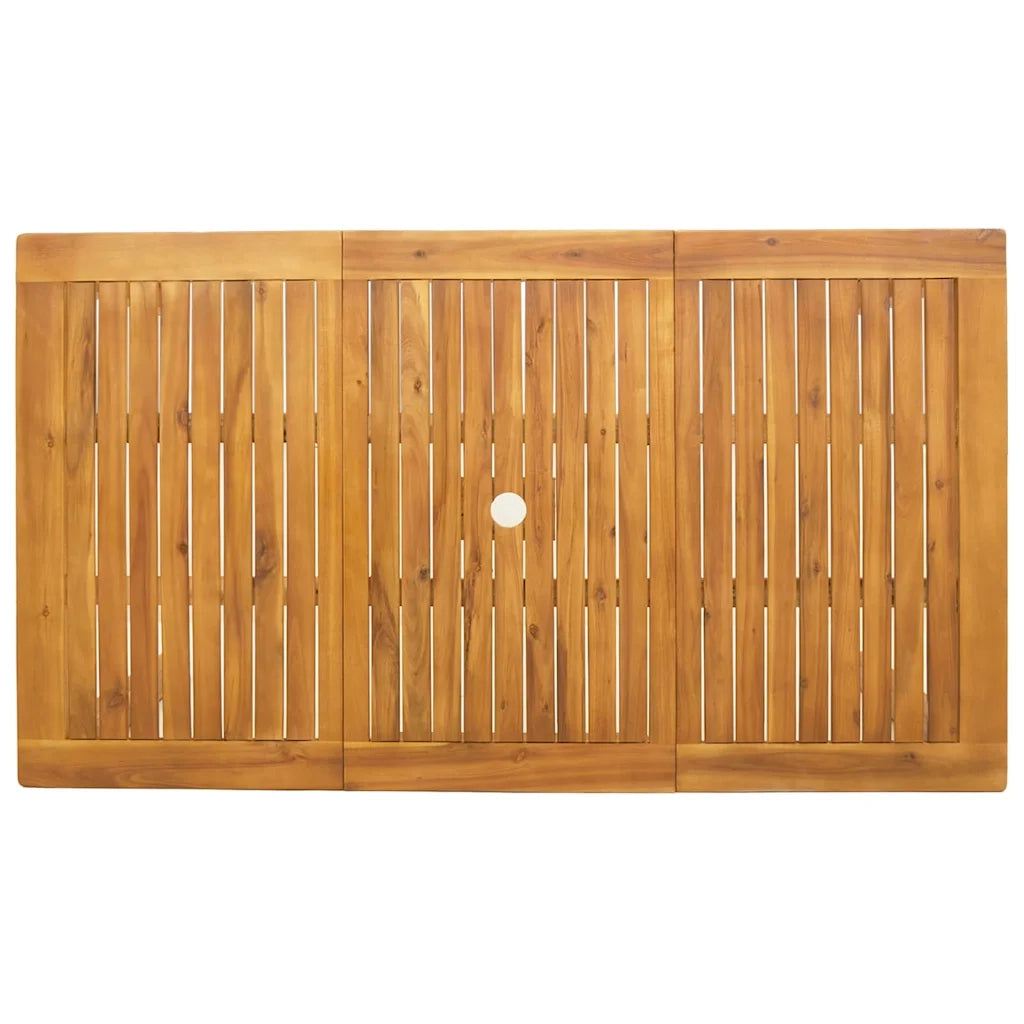 Set da Pranzo per Giardino 7 pcs Marrone 3394735