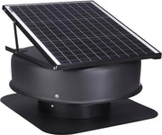 Ventilatore a energia solare, 42 W Ventilatore intelligente con termostato, telecomando, flusso d'aria di 79287 L/min, motore a corrente continua per raffreddamento efficiente
