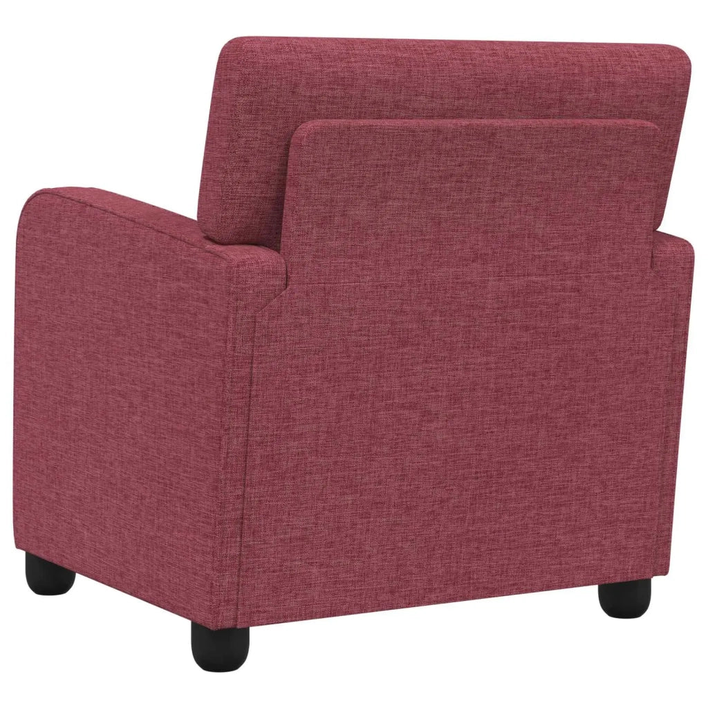 Poltrona Rosso Vino Tessuto 42043396