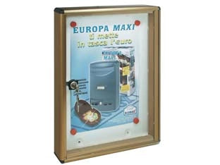 BACHECA PORTA AVVISI PER INTERNI CM.30X5X40H.- - cm.30x5x40h. -  ALUBOX