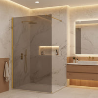 Parete Doccia Rea Flexi Grey / Gold 110