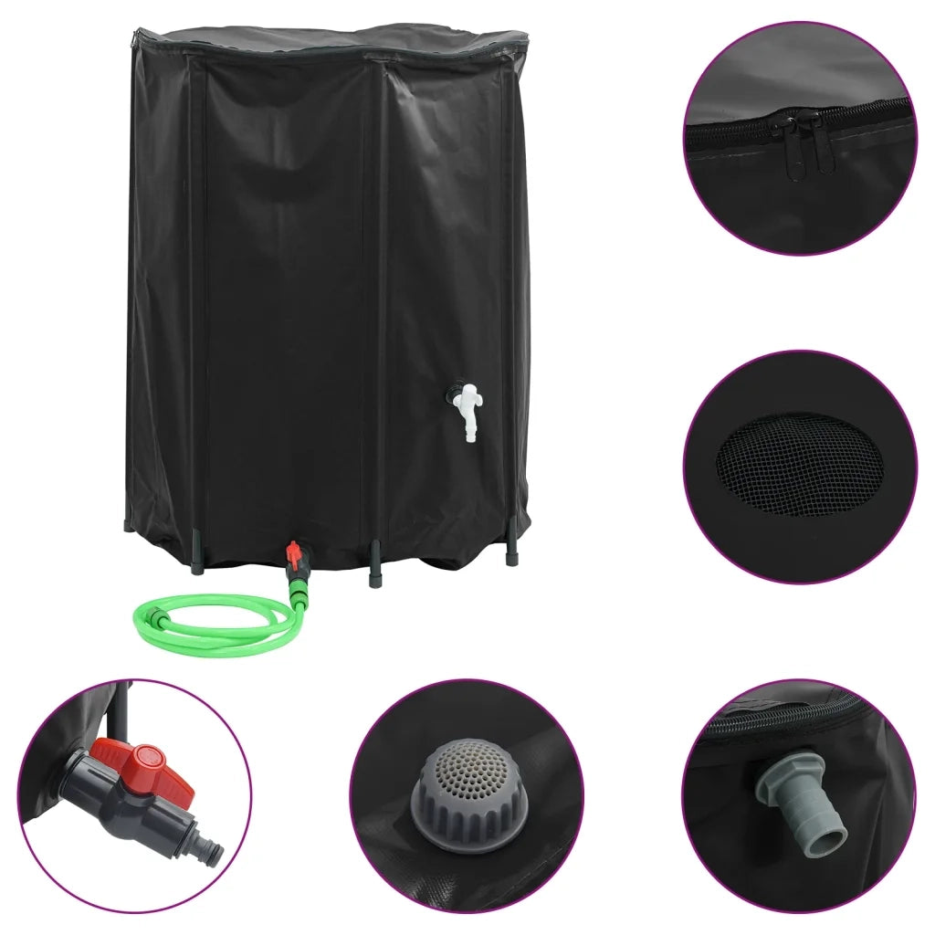 Serbatoio Acqua con Rubinetto Pieghevole 750 L in PVC CFW7930294