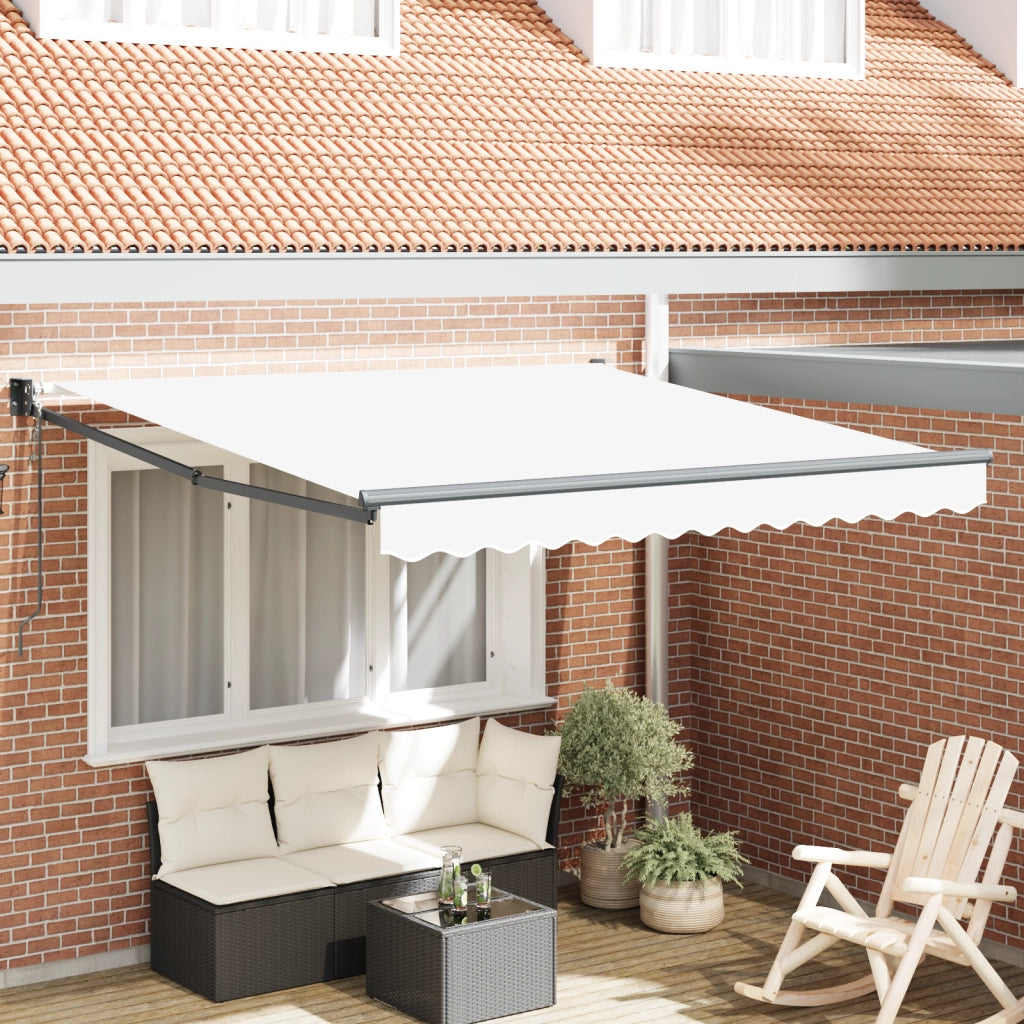 Tenda Retrattile Automatica  Bianca 300x250 cm