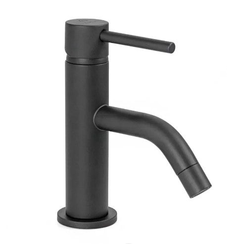 Miscelatore lavabo monocomando serie Cilindra Argo Rubinetterie Colore: Nero Opaco