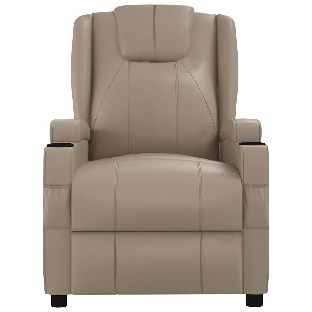 Divano Sedia-Poltrona Massaggiante Cappuccino in Similpelle 570691