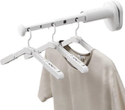 Raccordo per abbigliamento, Applicazione a parete portatile, Mini asciugacapelli, Piccolo raccordo per abbigliamento portatile, Estensibile con 5 fori, per appartamenti di hotel e appartamenti per studenti