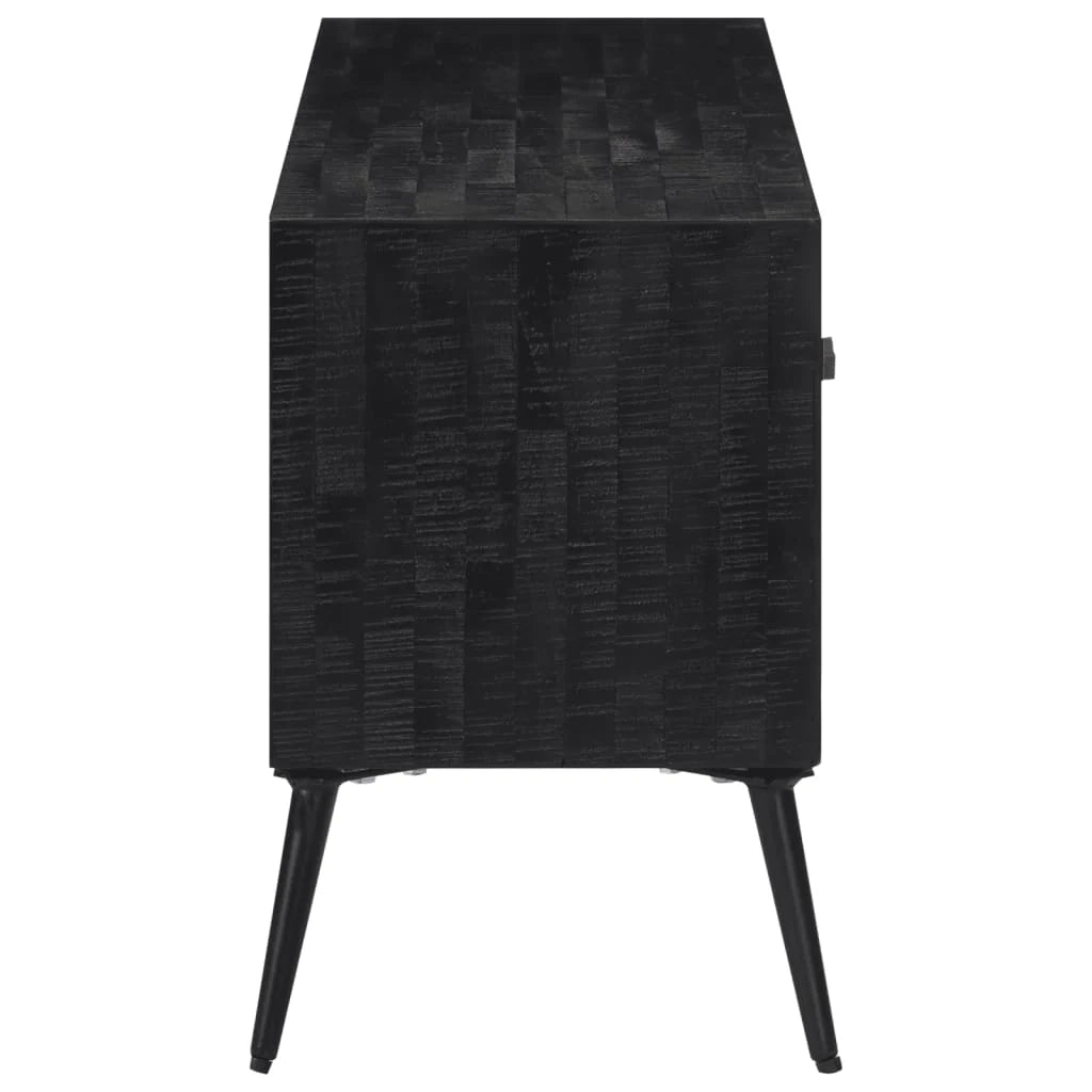 Mobile TV multimediale mensola TV credenza TV sala da pranzo soggiorno camera da letto 112 x 31 x 45 cm teak massello di recupero marrone 02_0025781