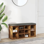 Panca Porta Scarpe-Sgabello-Panca Scarpiera Legno Antico 102x32x50 cm Legno Multistrato 688154