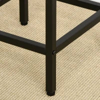 Set Tavolo Alto con 4 Sgabelli Stile Industriale in Metallo e Legno, Rovere Chiaro