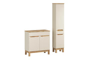 Set mobili bagno 80 cm con piano e Szafką wysoką Bali Cashmere 80 x 1401 x 46 cm