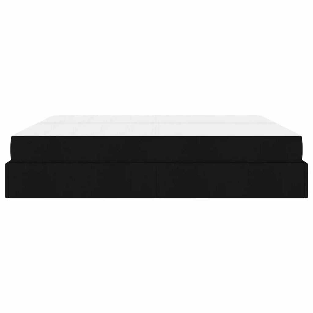 Struttura letto con materasso con materasso 2 pcs Nero Tessuto 3399517