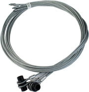 Funi metalliche Z (dimensioni: 3 mm, lunghezza 2615 cm, in acciaio di alta qualità, con supporto per corda, durevole e robusto, per porte da garage) 3064350