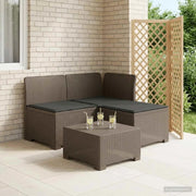 Divano da giardino 3 posti con cuscini in look rattan PP 8011901