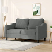 Divano a 2 Posti-Sofa 2 Posti Grigio Scuro 140 cm in Tessuto 805770