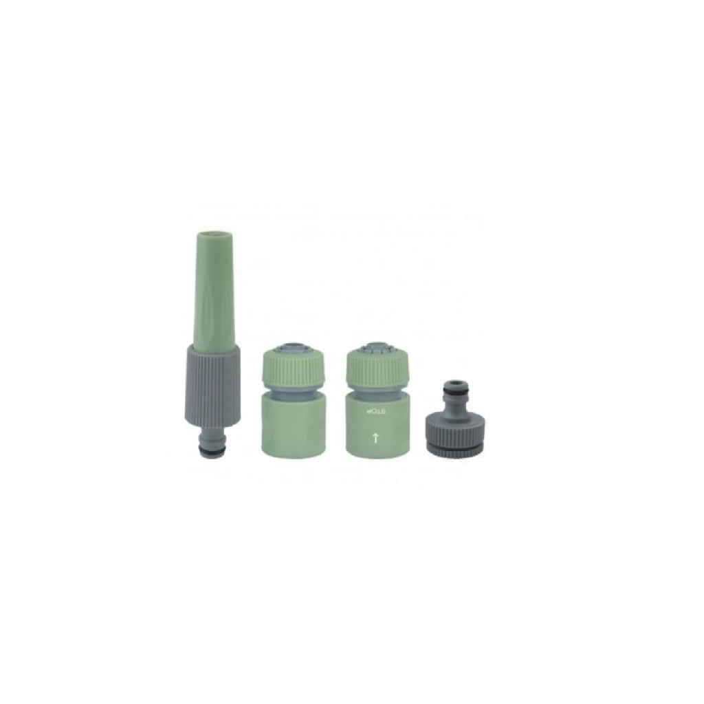 Kit irrigazione pistola con raccordi tubo acqua giardino fiori piante pompa