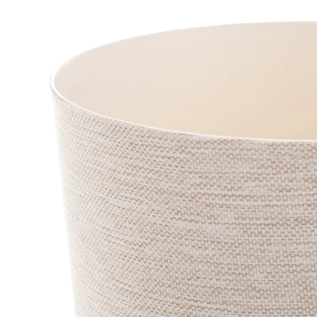 Vaso da fiori KADAX, vaso da fiori, coperchio in plastica, crema, 25 cm