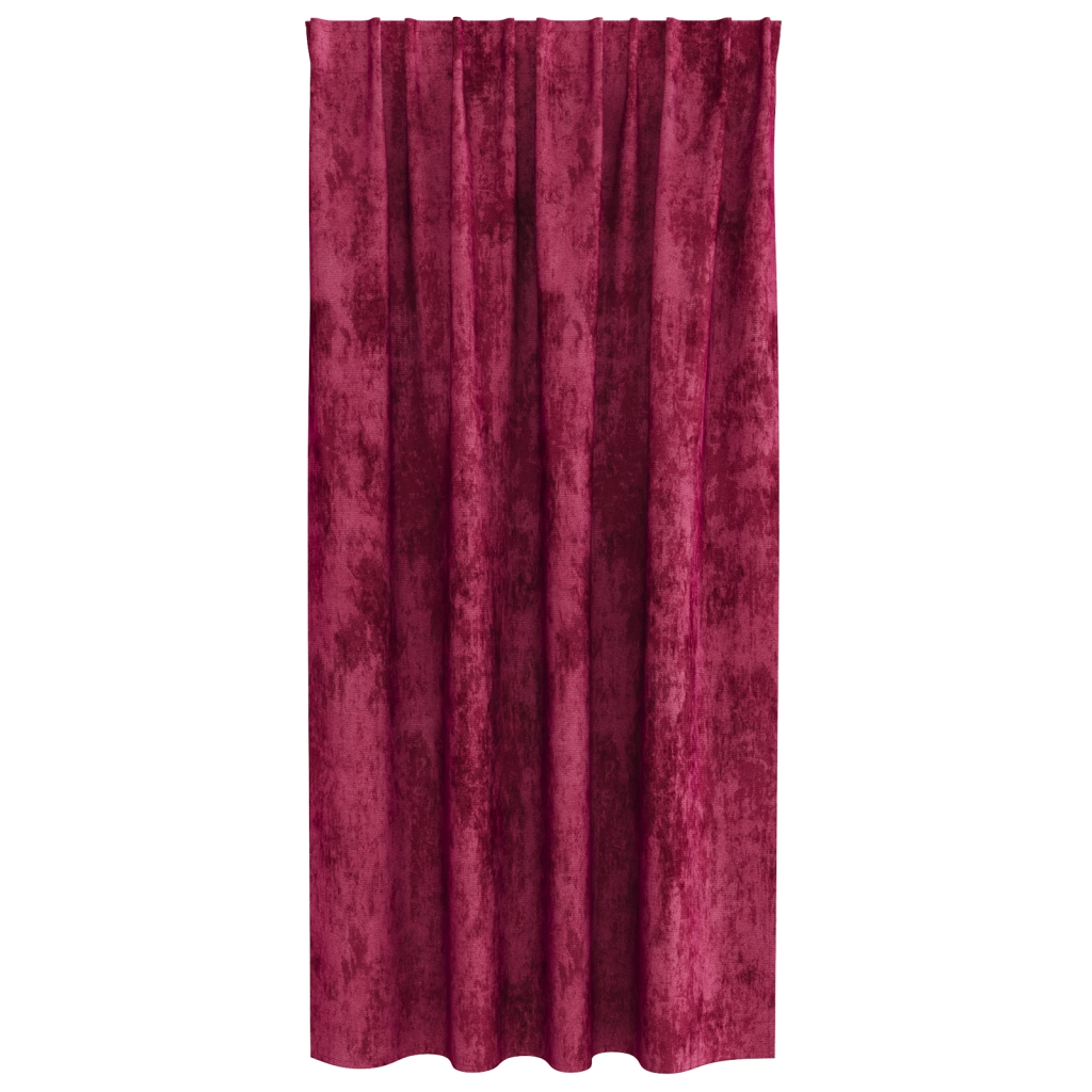 Tende in velluto 2 pz con occhielli Borgogna 175x140 cm
