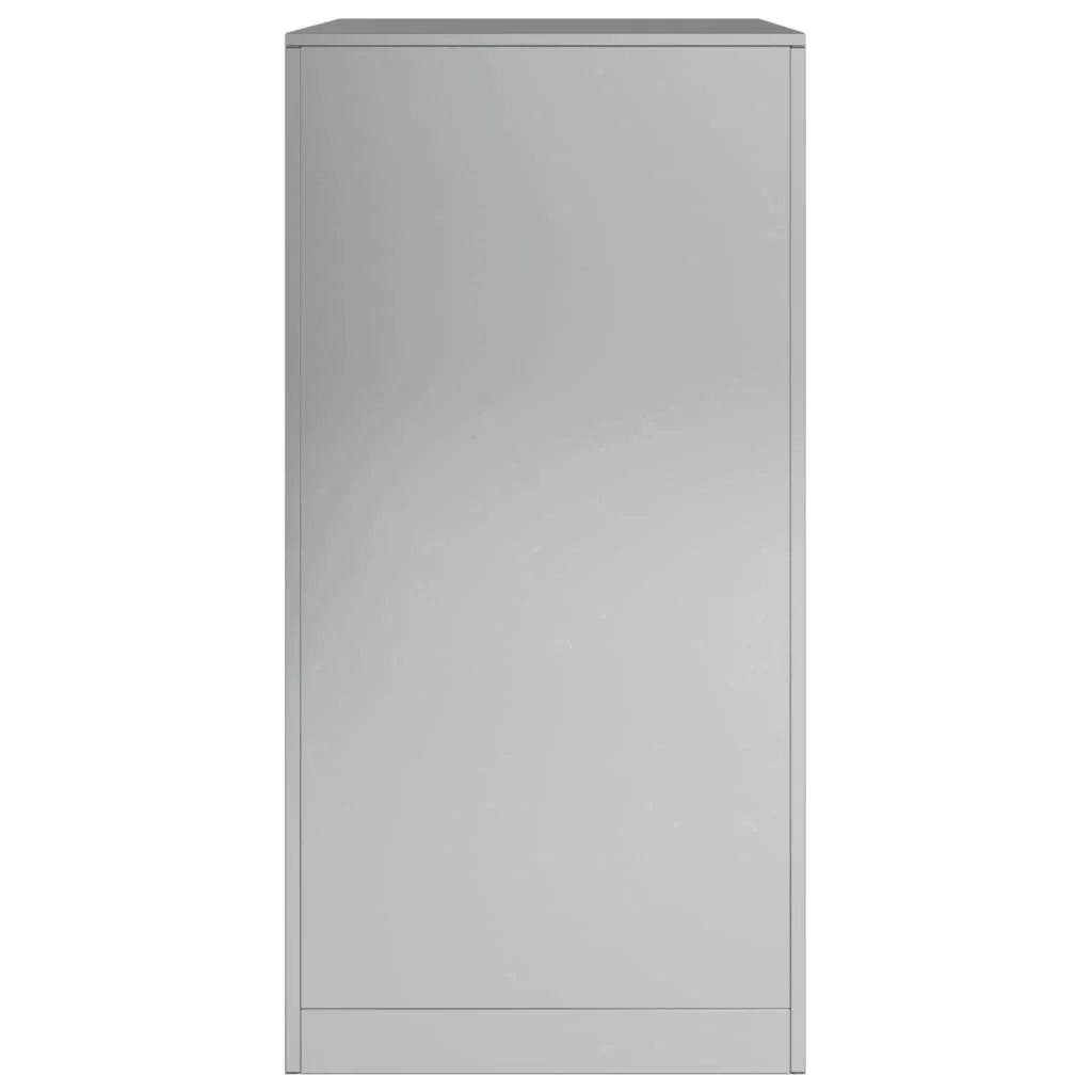 Portalegna 60 x 40 x 80 cm acciaio zincato grigio 02_0043737