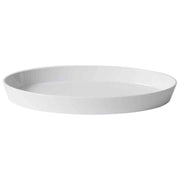 Vassoio Ovale Fondo Cm 34x21 Bianco Melamina Bianco