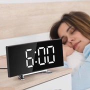 Alarme digitale con display LED da 5 pollici - Orologio da tavolo a schermo ridotto per camera da letto, ufficio e soggiorno