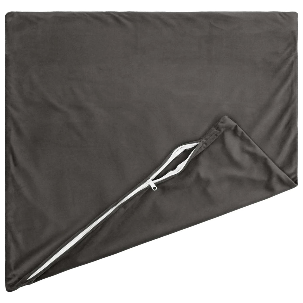 Cuscino con cuscino HEERLEN 6 pz Grigio Scuro Velluto 926930