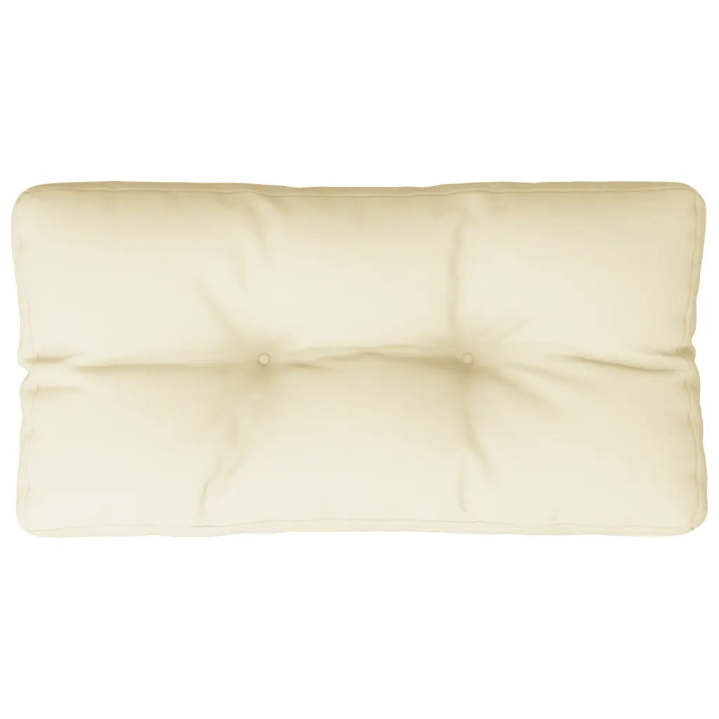 vidaXL Cuscino per Pallet Crema 70x40x12 cm in Tessuto