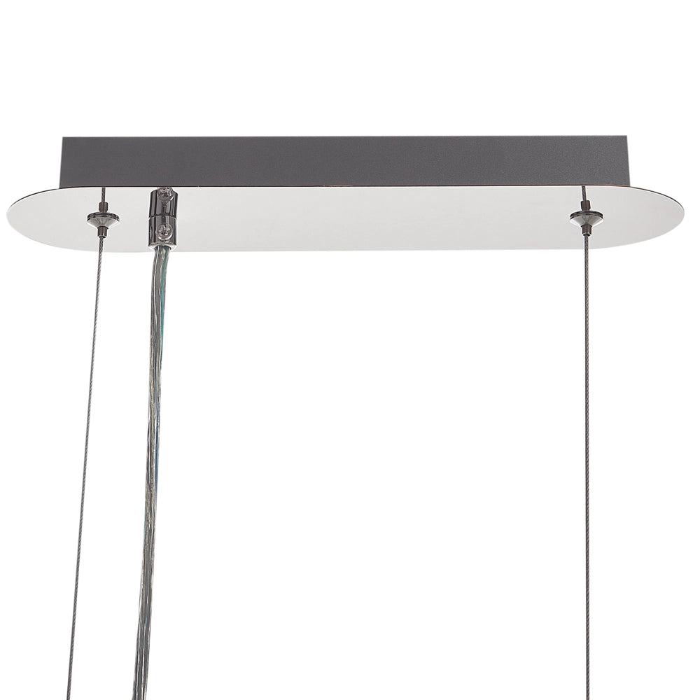 Lampadario in ferro argentato con cristalli di vetro Finitura cromata Illuminazione in stile glamour Soggiorno Sala da pranzo