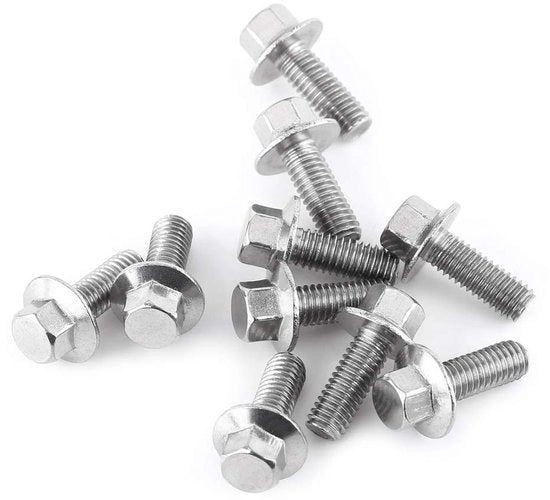 Flangia a zoccolo Bullone 10 pezzi M8 acciaio inossidabile SS304 (M8 * 16)
