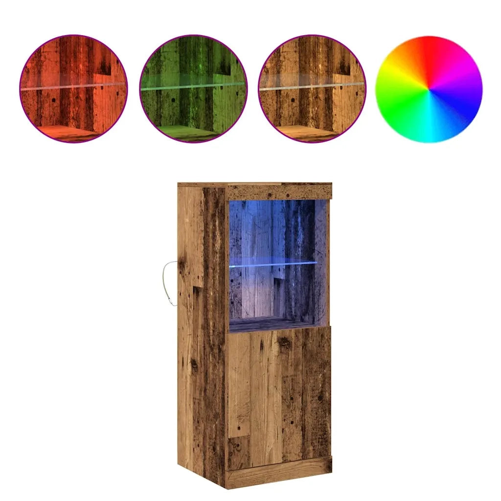 Madia LED Legno vecchio 41 x 37 x 100 cm Legno multistrato 863039