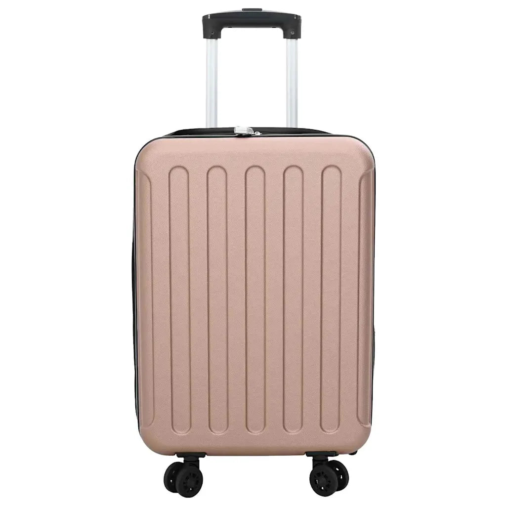 Valigia con blocco oro rosa 34 x 23 x 55.5 cm Plastica ABS CFW1457618