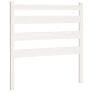 Testiera | Testata per Letto Bianca 106x4x100cm in Legno Massello di Pino