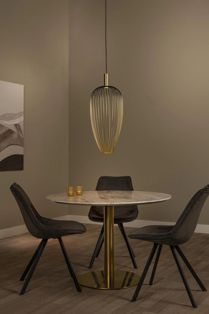 Lampada a sospensione AURELIE 1xGU10 oro nero Lucide