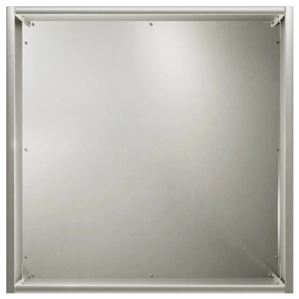 Vaso da giardino Argento 45 x 45 x 45 cm Acciaio Inox 8004974