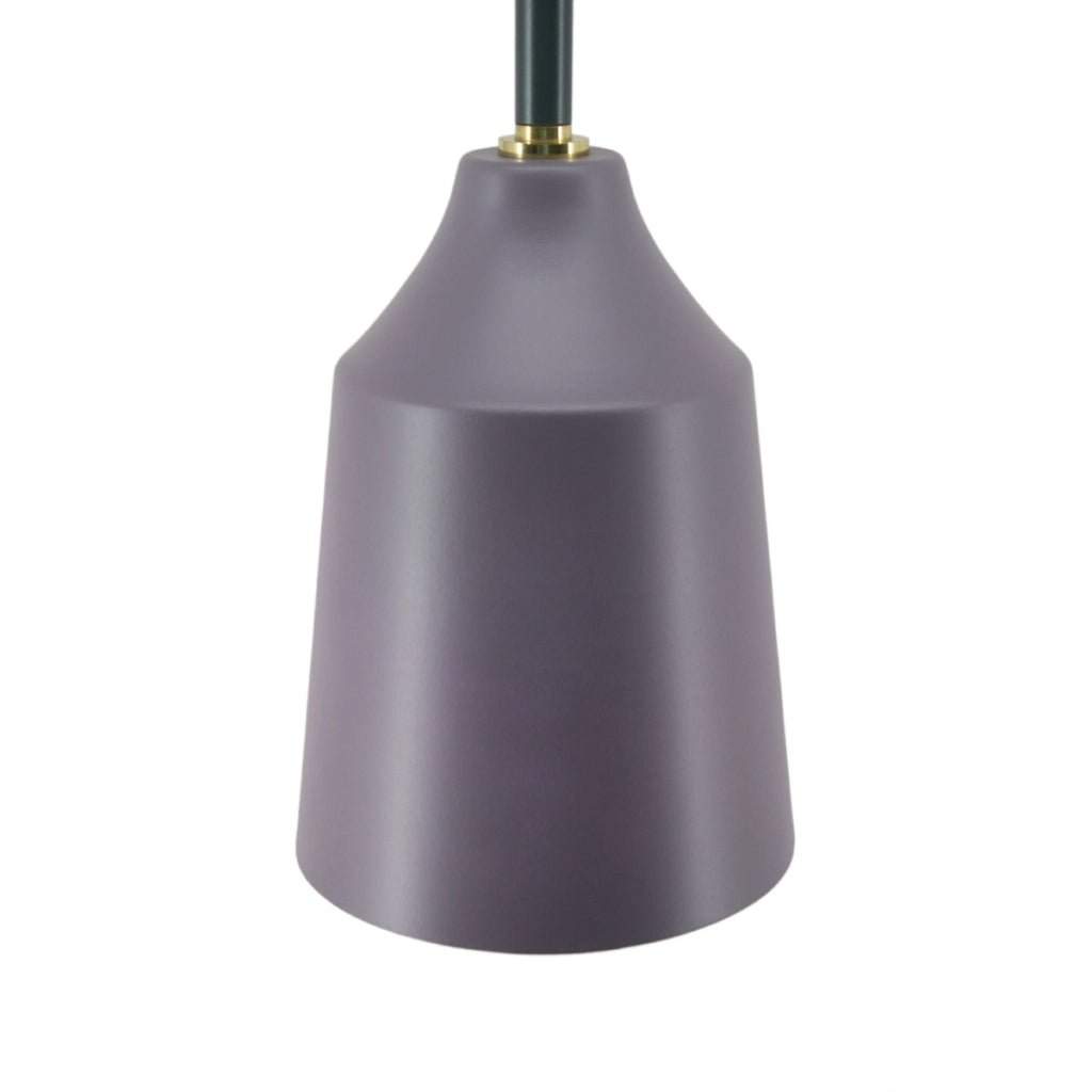 Lampada a sospensione Caja in metallo blu pavone