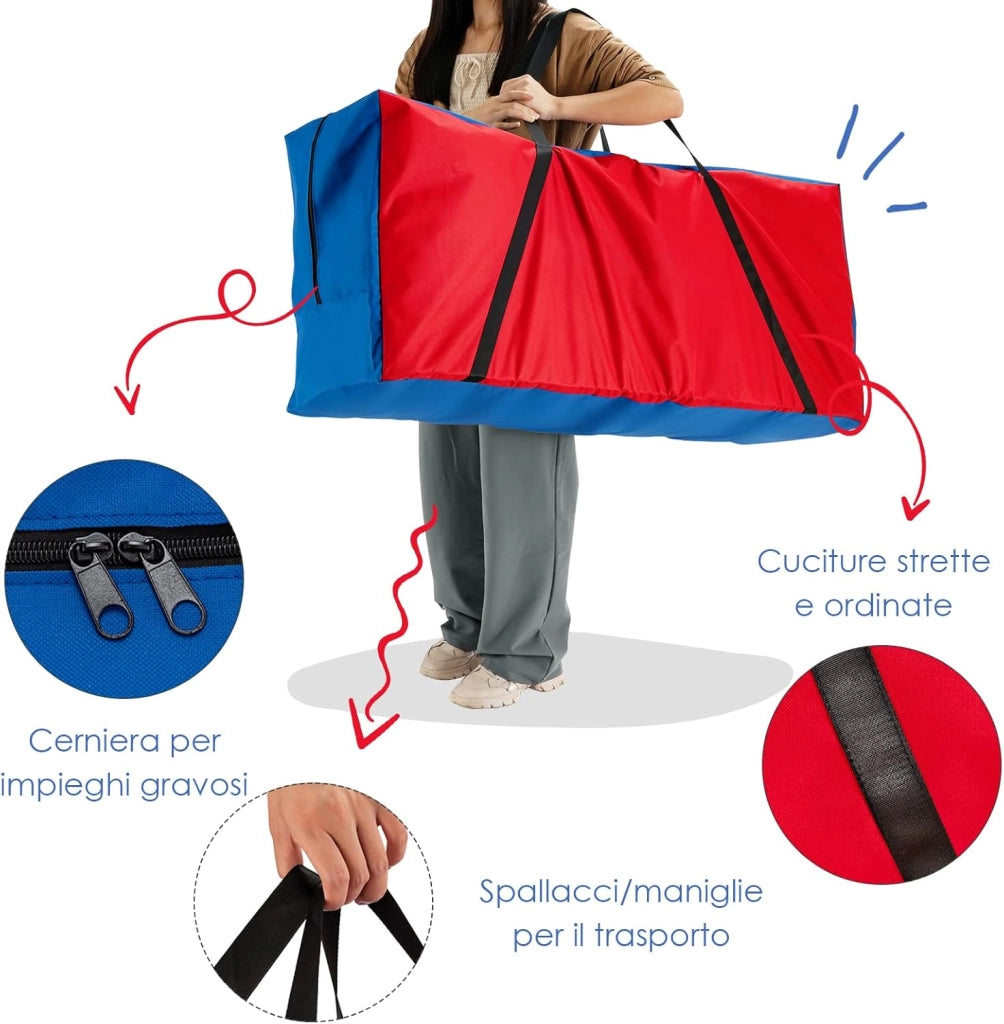 Borsa di Trasporto per Forza 4 Gigante, Borsa per Set Forza 4 con Tracolla Ergonomica e Cerniera Durevole, 120 x 30 x 50cm (Borsa)