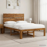 Letto matrimoniale con testiera ROSTOCK Naturale 140 x 200 cm 3405486