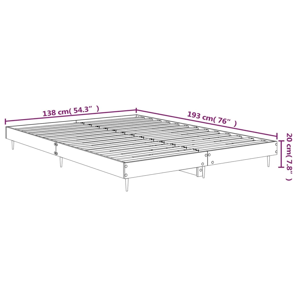 Giroletto Bianco Lucido 135x190 cm in Legno Multistrato 832287