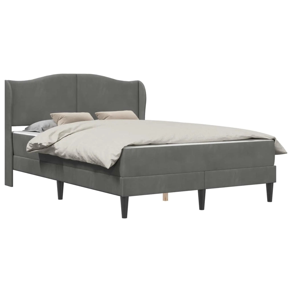 Struttura del letto-Giroletto Grigio Scuro 120 x 200 cm Velluto 422481