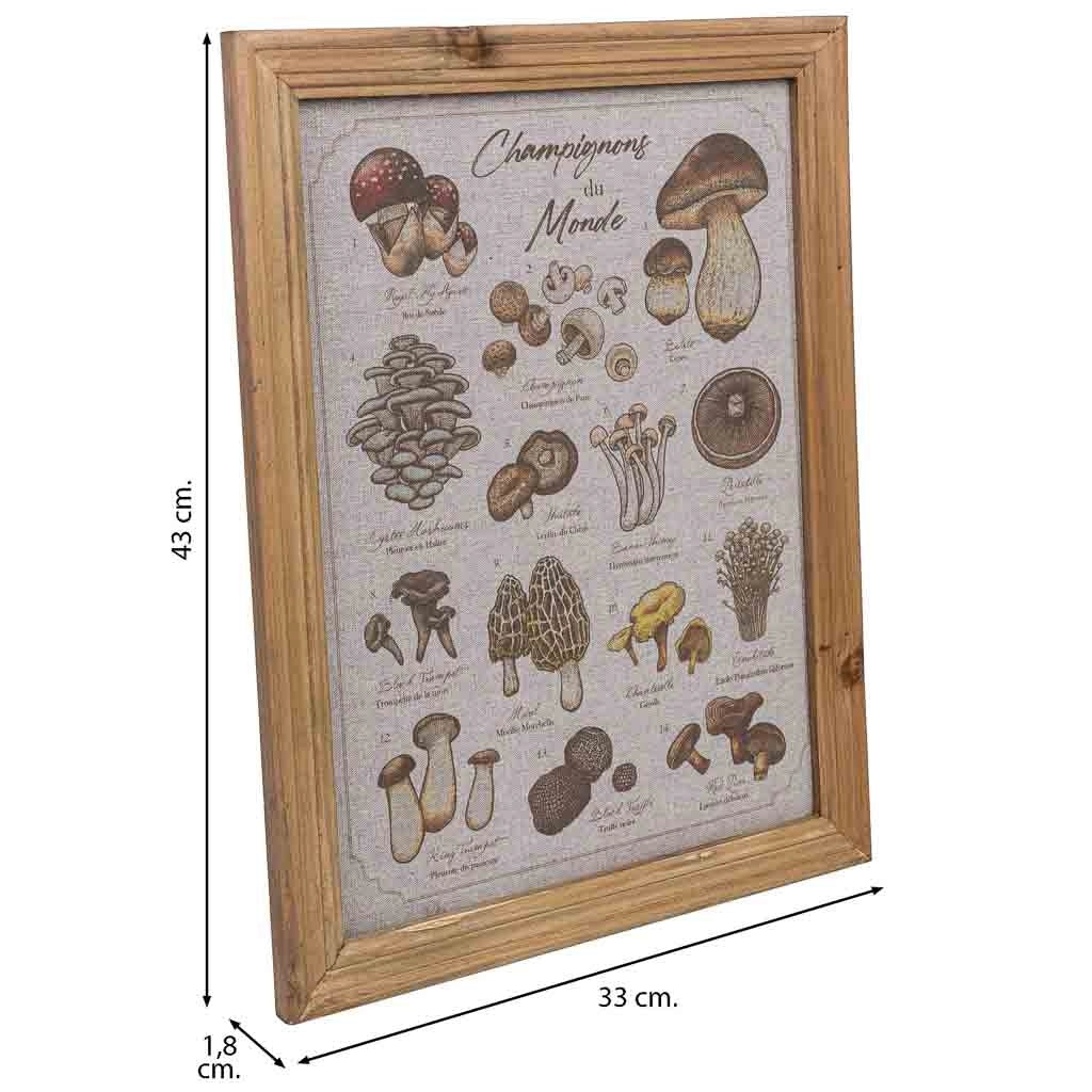 Quadro in tela stampata con cornice in legno, 33x43x1,8