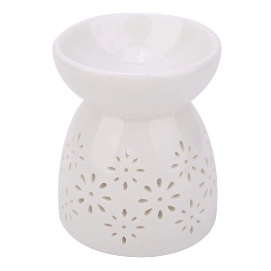 Aromabrander con Decorazione a Stelle e Strisce con Funzione di Diffusore e Riscaldamento della Cera con Lampada a Olio.