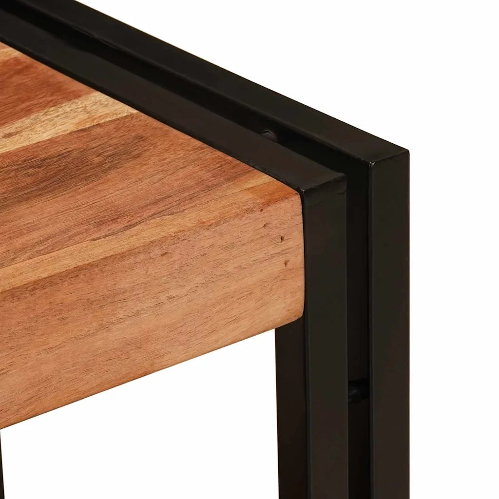 vidaXL Mobile sottolavabo Legno massello di acacia e ferro